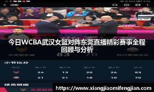 今日WCBA武汉女篮对阵东莞直播精彩赛事全程回顾与分析
